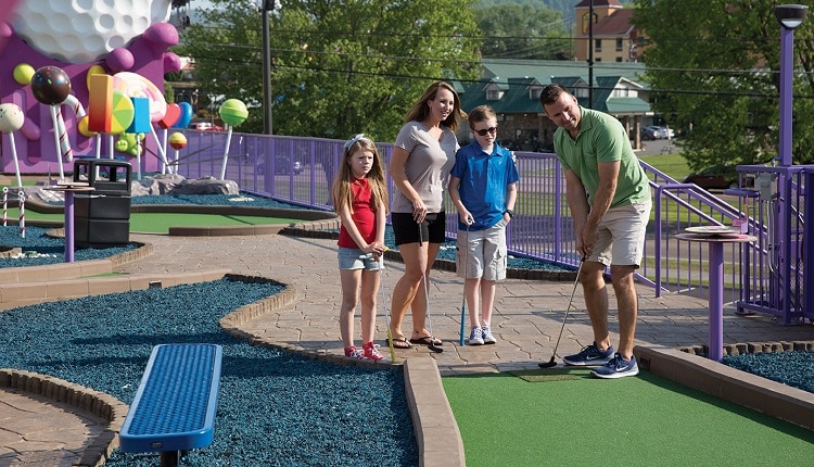 Family at Crave Golf Club