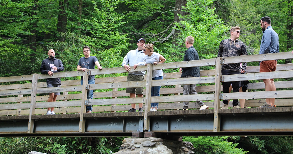 Go on a group hike in the Smoky Mountains