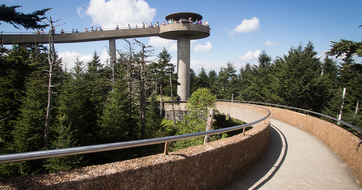 Clingmans Dome - Highest Point in Smoky Mountains National Park