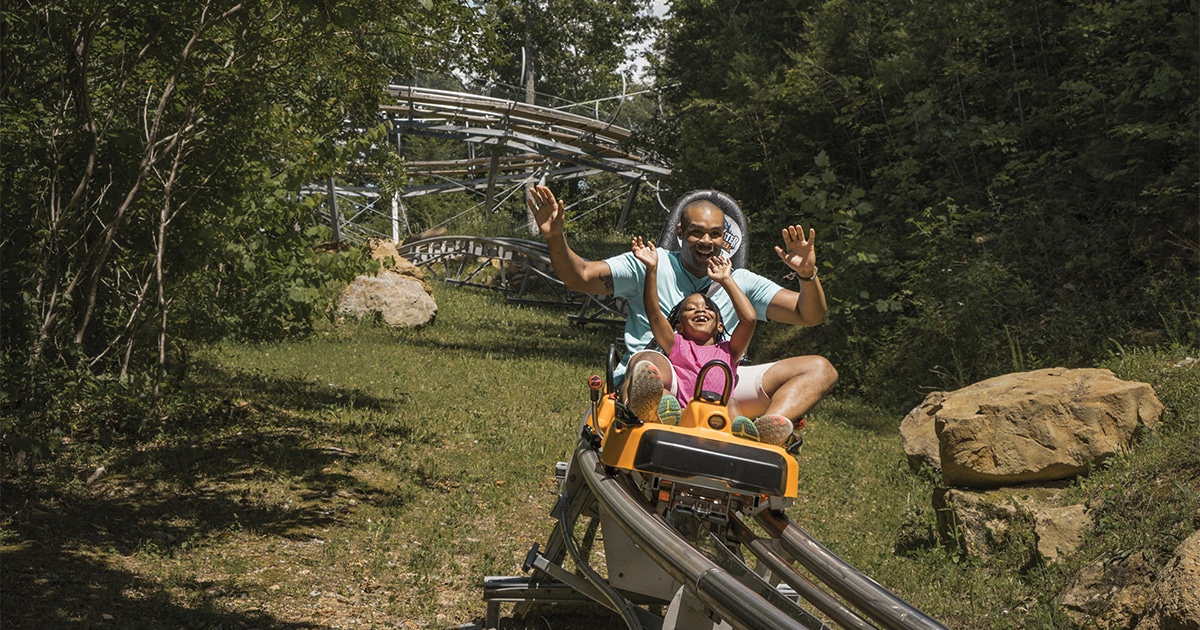 Ride a roller coaster or alpine coaster in Pigeon Forge