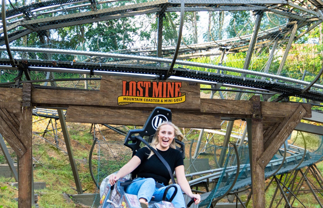 Lost Mine Mountain Coaster Mini Golf My Pigeon Forge