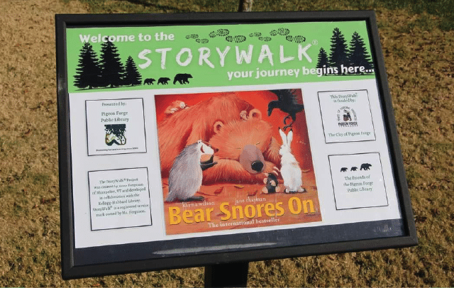 image of bear snores on StoryWalk®
