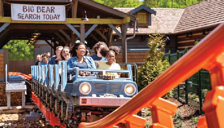 image of award-winning theme park ride in pigeon forge tn