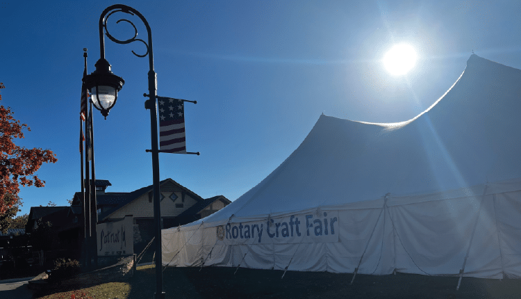 image of tent at Rotary Club Fall Crafts Festival