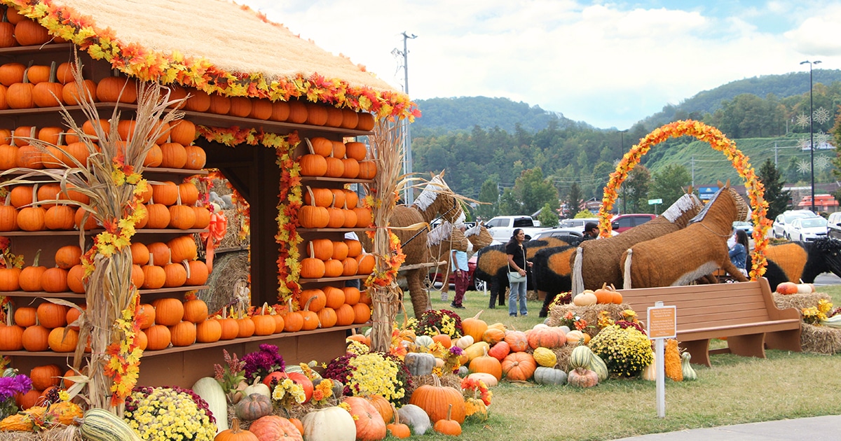 Fall decor at Dolly Parton's Stampede