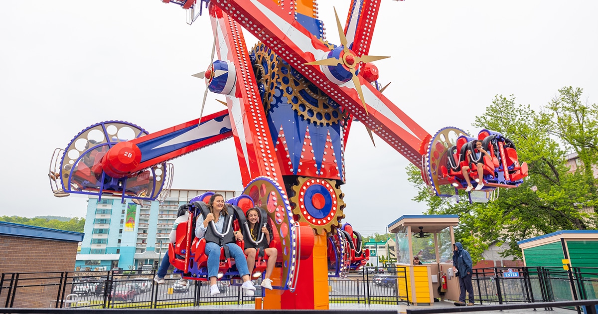 Rides at The Island in Pigeon Forge