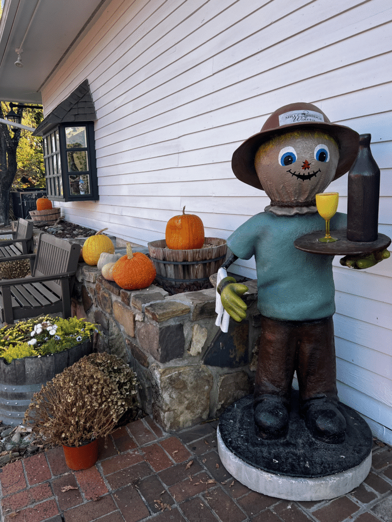 image of scarecrow at Mill Bridge 