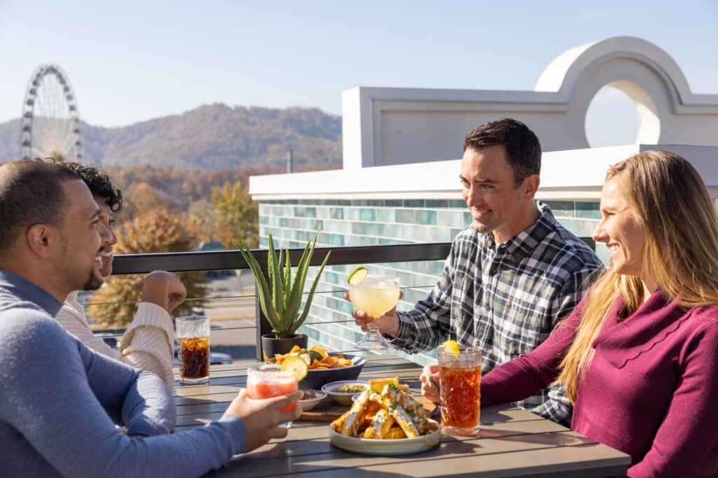 image of couples at a pigeon forge restaurant