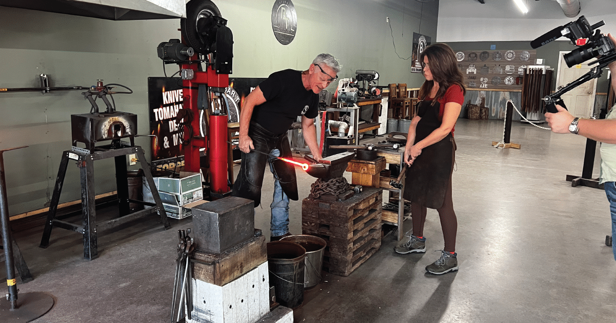 image of workers at Circle Bar T Forge & Bladeworks