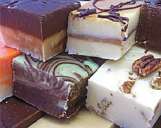 image of fudge at Country Candy Kitchen in Pigeon Forge TN