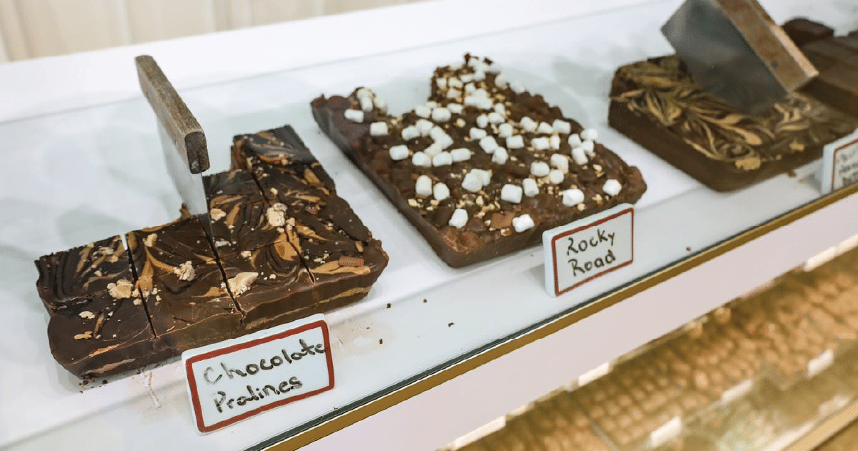 image of fudge from Cream & Sugar Sweet Shoppe